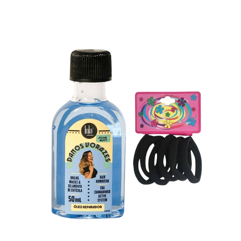Óleo Danos Vorazes Lola Cosmetics 50ml + Kit 6 Rabico