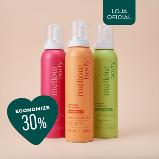 🎁 Kit 3 Fragrâncias Sabonete Hidratante Perfumado Corporal Presente Mellow Body Chantilly Morango Maçã Baunilha em Oferta na Shopee