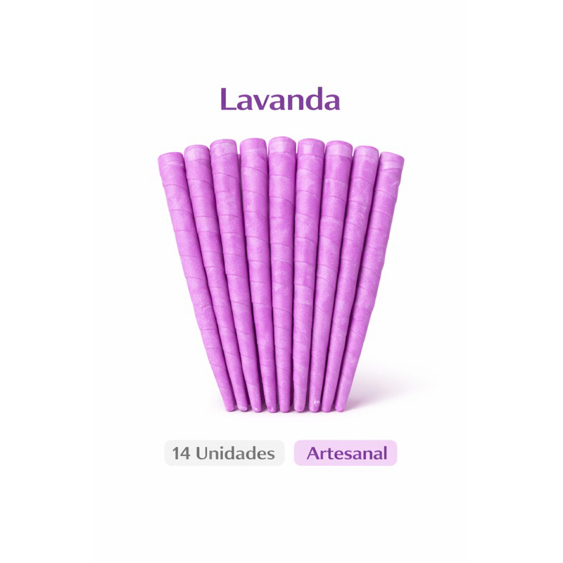 Cone Chinês Hindu Lavanda – Aromaterapia Relaxante | 14 Unidades Artesanal