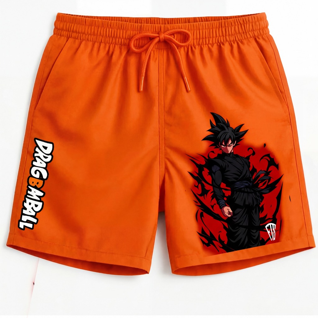 Bermuda Beachwear Gk Black Dragon Aftersoul Unissex Mauricinho Tactel com Elastano