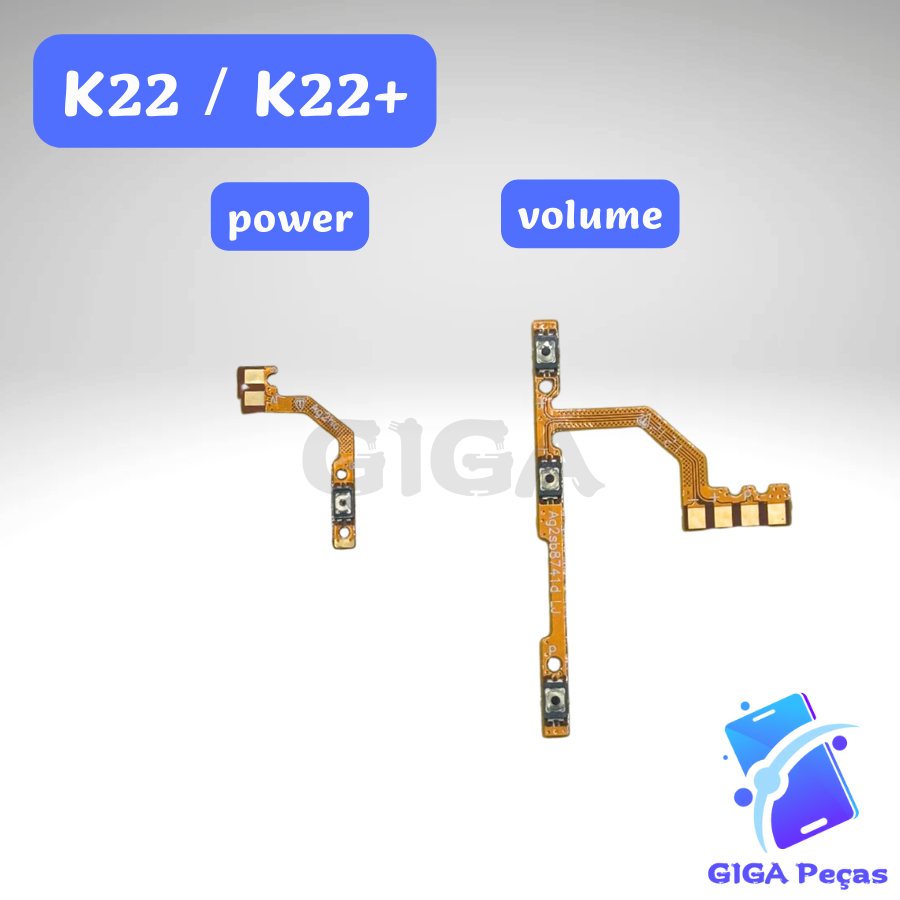 Flex Botão Power e Volume LG K22 / K22 Plus