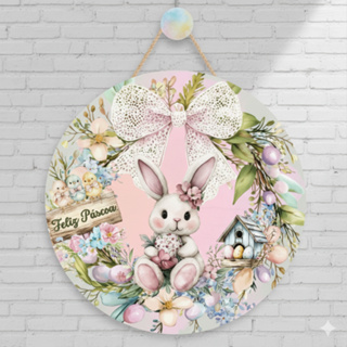 Páscoa Presente Enfeite Minimalista Porta Entrada Em Mdf Casa e Decoração. em Oferta na Shopee