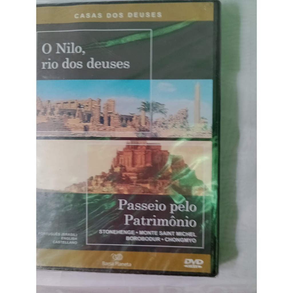 DVD Casas dos Deuses O Nilo ,rio dos Deuses ,/Passeio Patrimônio Stonehenge e outros