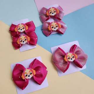 Laço Skye Parzinho Skye Patrulha canina Laço infantil Laço de cabelo em Oferta na Shopee