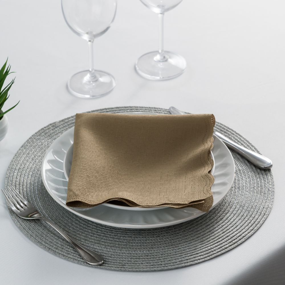 Guardanapo de Linho Tecido Kit 50 Acabamento a Laser Cores Variadas 40 x 40 CM Mesa Posta em Oferta na Shopee