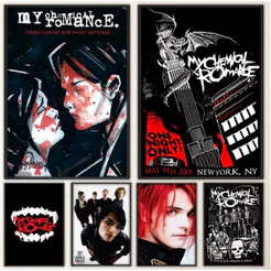 Kit 10 Quadros Decorativo My Chemical Romance Decoração Rock