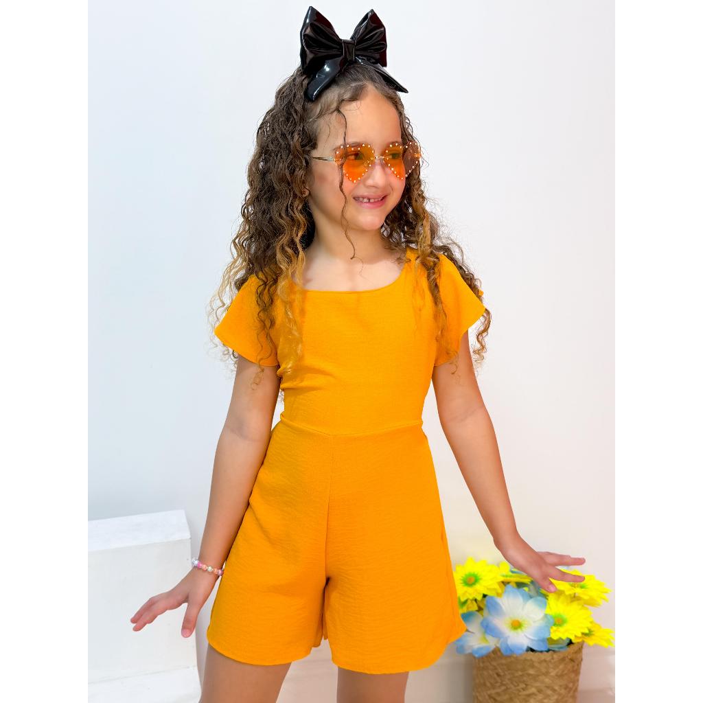 Macaquinho Infantil Laço Regulável Verão Confortável Liso Duna em Oferta na Shopee