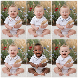 Body Bebê Menino Gola Bordada Super Elegante Estilo desde o Berço em Oferta na Shopee