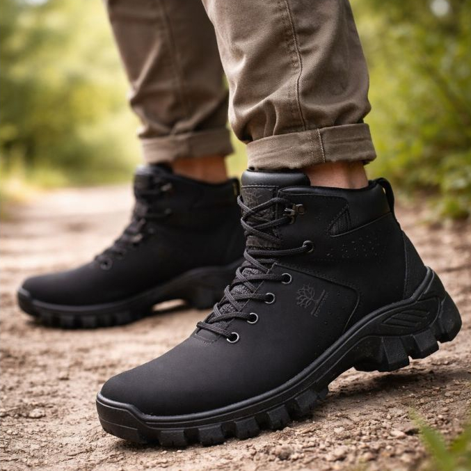 Coturno Adventure Masculino Trilha Caminhada Bota Resistente Impermeável Costurada Confortável Boots