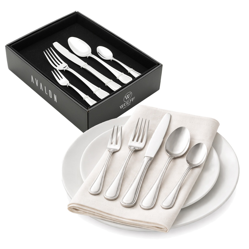 Jogo De Talheres Faqueiro 30 Peças Aço Inox Jantar Completo Luxo Wolff