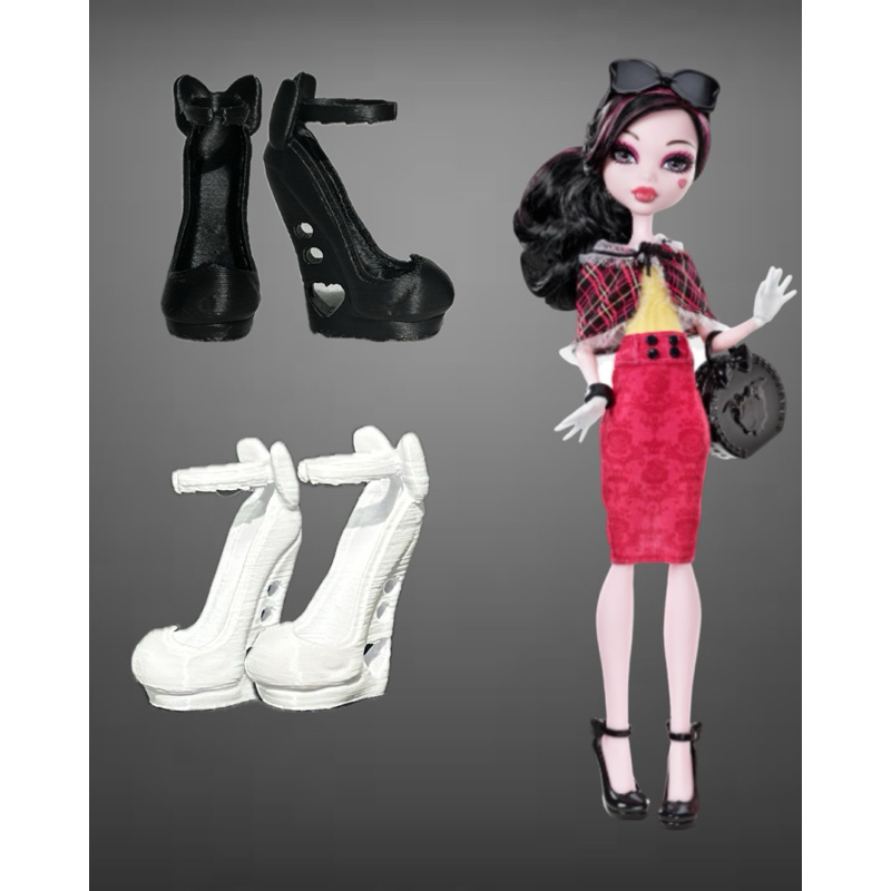 Sapato Boneca Monster High Draculaura Killer Style / Day at The Maul / I Heart Fashion – Reposição Impressa em 3D