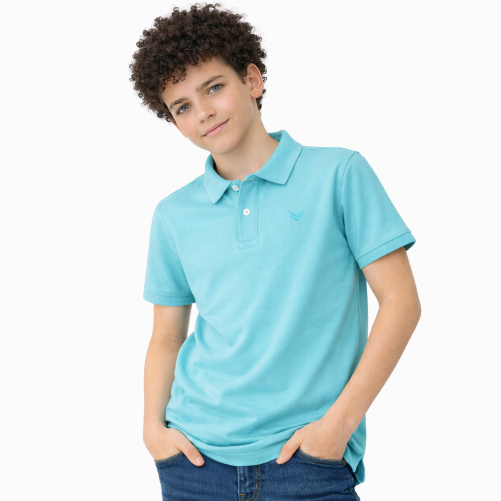 Camisa Infantil Juvenil Adolescente Camiseta Polo Algodão Premium Menino em Oferta na Shopee