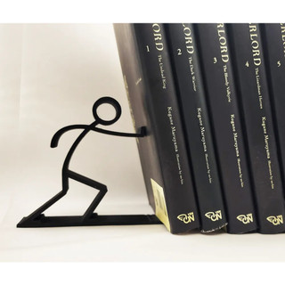 Suporte Livro Aparador Porta Livros Preto Bibliocanto Boneco