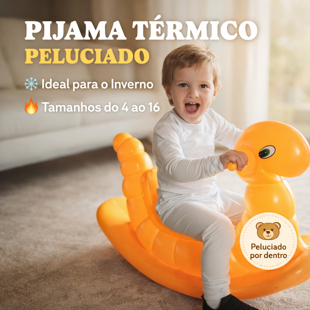 Conjunto Térmico infantil juvenil unissex para frio calça + blusa flanelada peluciada