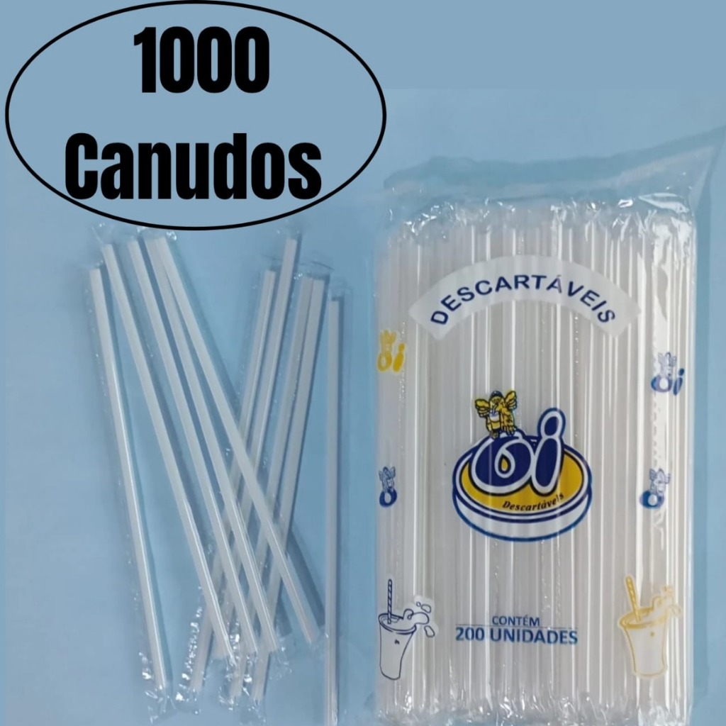 Kit De Canudo Plástico Tradicional 26cm - Sucos| Refrescos | Refrigerantes🥤🧃🍹 em Oferta na Shopee
