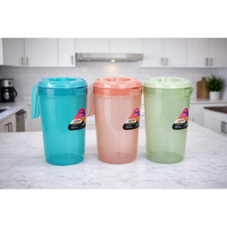 Kit Conjunto 3 Jarras de Suco 2 Litros com Tampa de Plástico - graduada até 1750ml em Oferta na Shopee