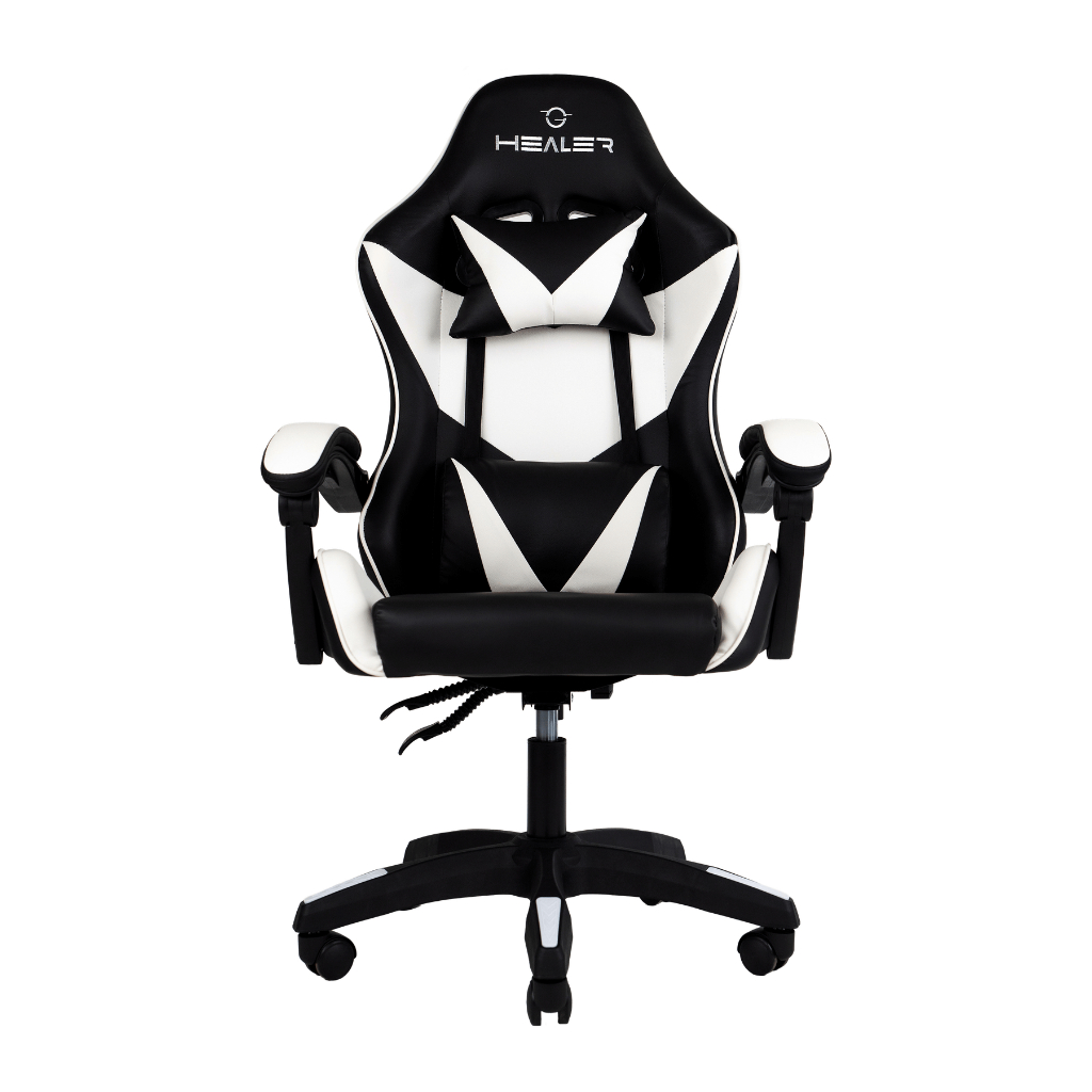 Cadeira Gamer Lancer Preta e Branca Healer em Oferta na Shopee