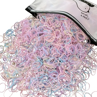2000 peças elástico de cabelo feminino cores borracha multicolorido em Oferta na Shopee