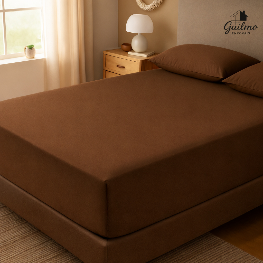 Jogo de Lençol Liso Cama Box Decorativo Cama Box