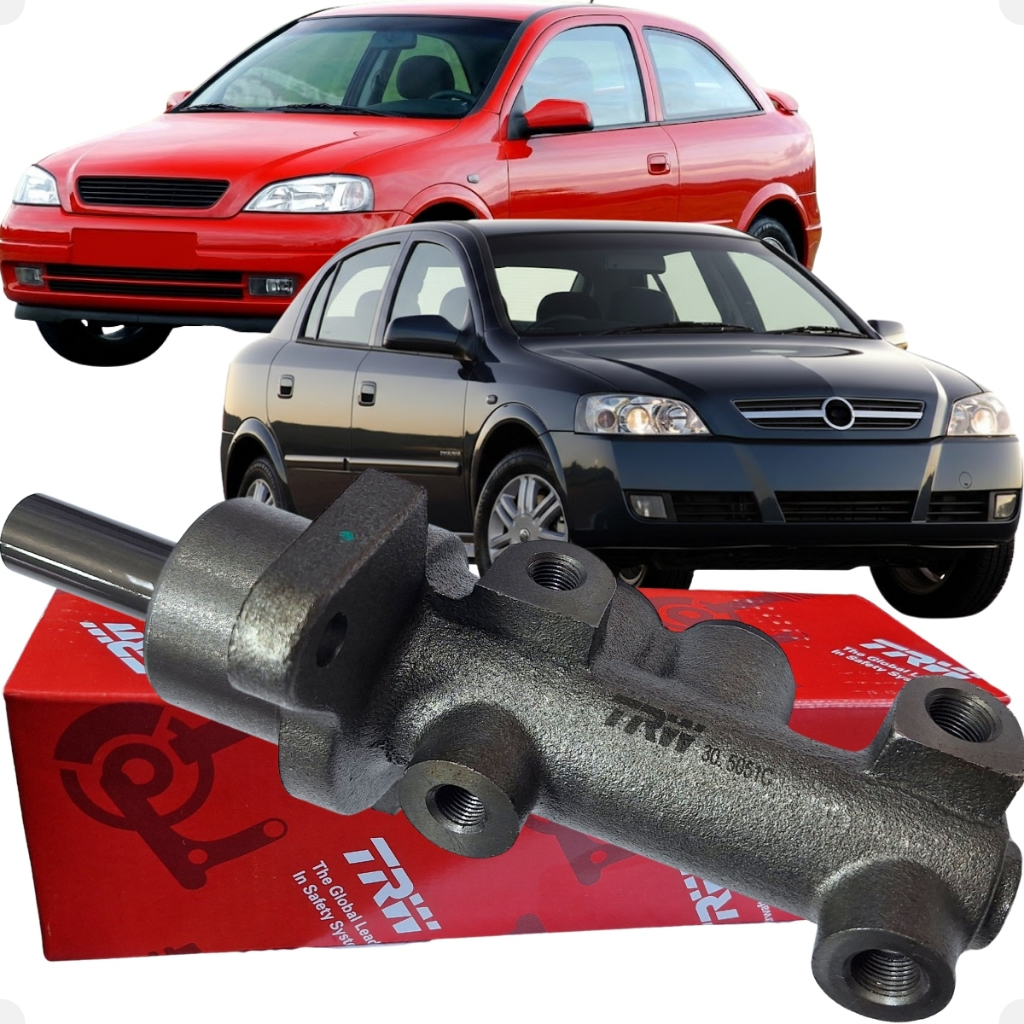 Cilindro Mestre De Freio Duplo Astra 1.8 2.0 Sem Abs Com 4 saídas e 2 saídas do reservatório em Oferta na Shopee