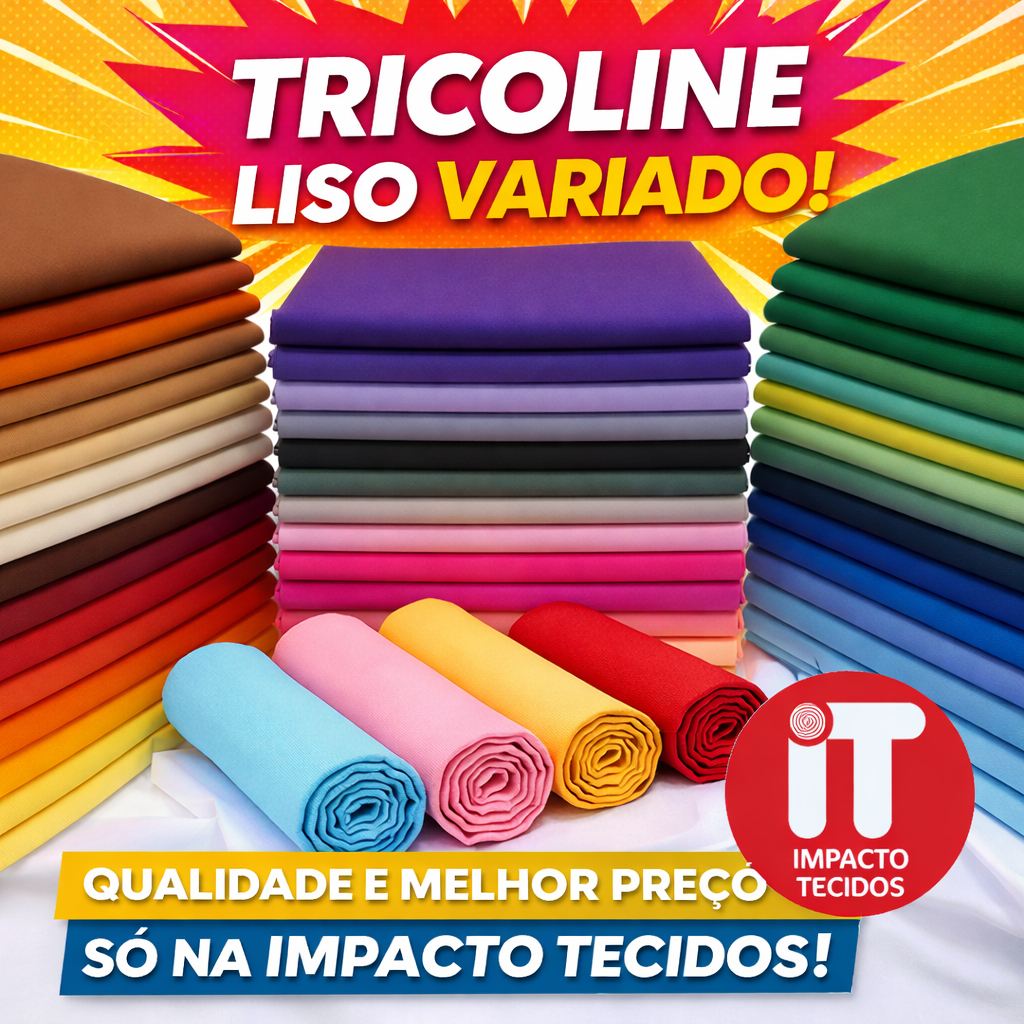 Promoção Tricoline Liso Premium 50cm x 1,5 100%algodão Varias cores  Patchwork e costura criativa em Oferta na Shopee