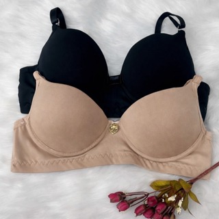 Kit 2 Sutiãs Femininos Reforçados com Bojo em Microfibra – Básico e Confortável em Oferta na Shopee