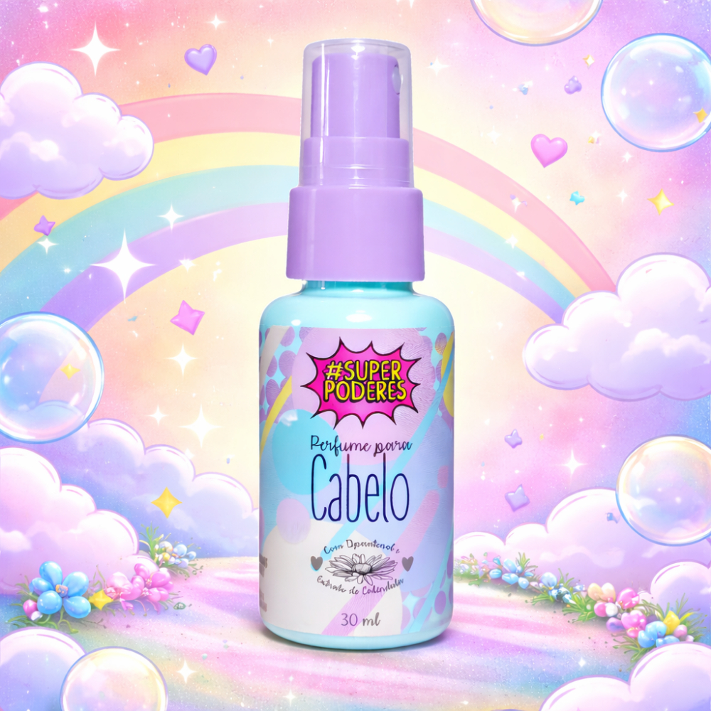 Perfume para Cabelo capilar Super Poderes 30ml spray – profissional Calêndula Brilho duradouro em Oferta na Shopee