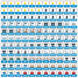 120 Adesivo Identificador para Quadro Disjuntor Sinalização Energia Quadro De Força 1,5 x 1,5cm em Oferta na Shopee