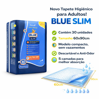 Tapete Higiênico Cães Expet Blue Slim Premium 30unidades 90x60cm em Oferta na Shopee