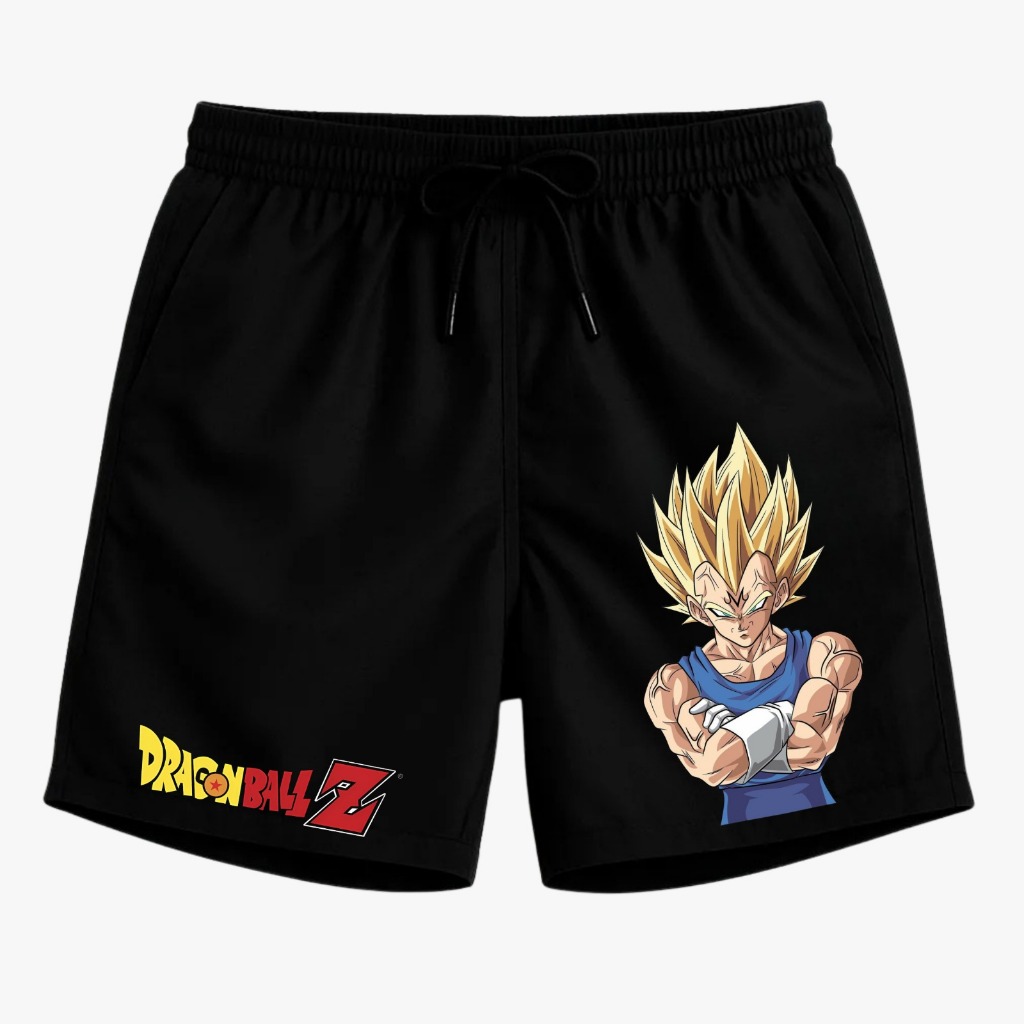 Bermuda Beachwear V Super Saiain Dragão Unissex Mauricinho Tactel do P ao G - Aftersoul