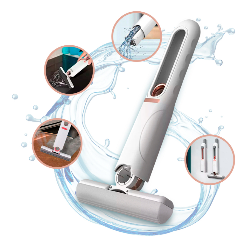 Mini Mop Rodinho Limpa Pia Mesa Limpeza Absorve E Espreme em Oferta na Shopee