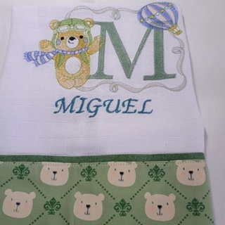 kit 03 fraldas de boca personalizadas bebê 100% algodão Premium . em Oferta na Shopee