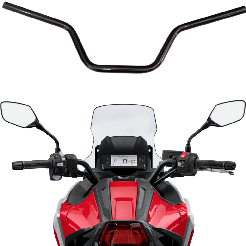 Guidão Para Honda Nc 750 2022 2023 2024 Nc 700 2013 2014 2015 Com Rosca Para Contrapeso Preto