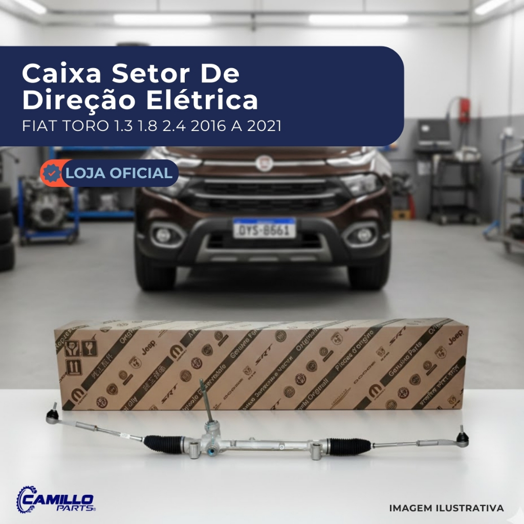 Caixa Setor Direção Elétrica Mopar Original Fiat Toro 13 18 24 Flex Gasolina 2016 2017 2018 2019 2020 2021