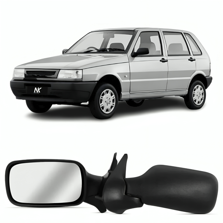 Par/UN Retrovisor Uno Fire 2001 2002 2003 2004 4p Sem Controle em Oferta na Shopee