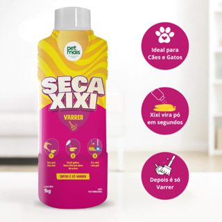 Seca Xixi Higienizador De Urina Pet Cães e Gatos Absorve e Transforma em Pó 1kg - Petmais em Oferta na Shopee