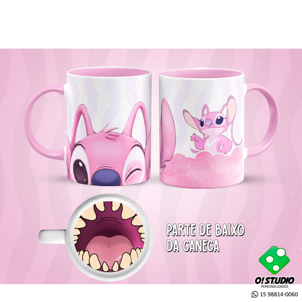 Caneca Bocão Angel Porcelana Premium Promoção