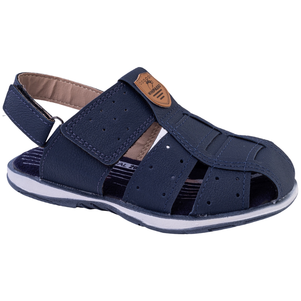 Sandalia Masculina Infantil Papete Menino Sandália Infantil Minipasso Sandalia Infantil Azul