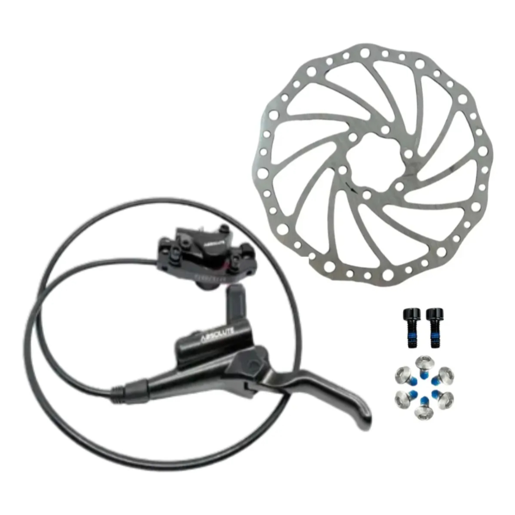 Freio A Disco Hidráulico Absolute Dxu1901 Traseiro Rotor 160mm Mtb