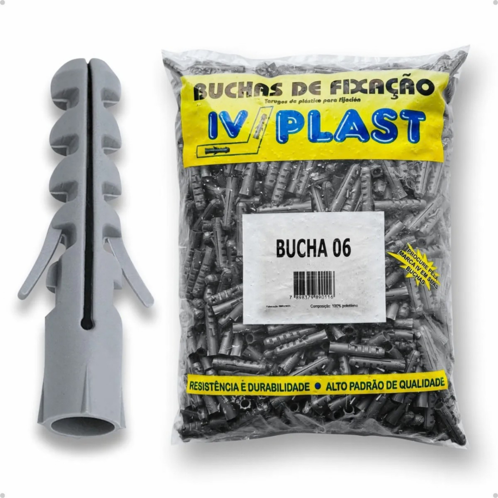 Bucha Ivplast 6mm Aba Anel Sem Parafuso Pacote Até 500 Peças — R$ 10,15 em Shopee, 56% OFF
