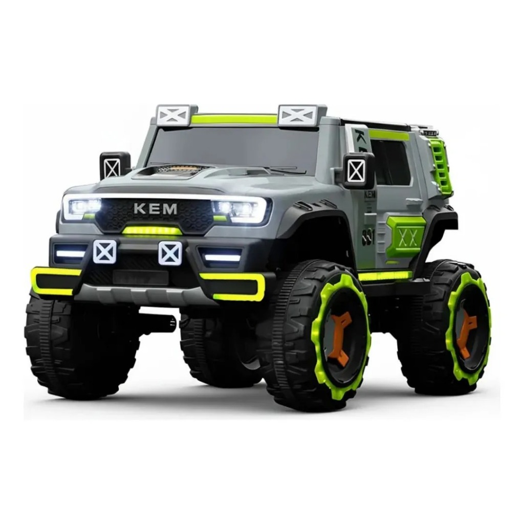 Quadriciclo Elétrico Infantil Frente/Ré Kem 12v 4 Motores Carrinho Motorizado Caminhonete Até 8 anos