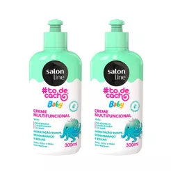 Kit com 2 Cremes Multifuncionais #Todecachinho Baby Salon Line