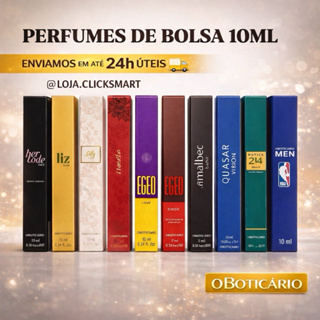 MINI PERFUME DE BOLSA VIAGEM BOTICÁRIO 10ML - ORIGINAL em Oferta na Shopee