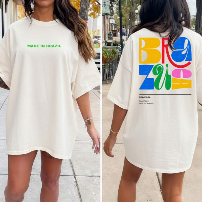 Camiseta brasil unissex blusa brazuca amor copa do mundo 2026 tendencias brasileiras tshirt over