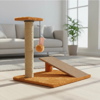 Arranhador Gato Poste com Rampa Maluca com Brinquedo Exclusivo Pet Cat Gato em Oferta na Shopee