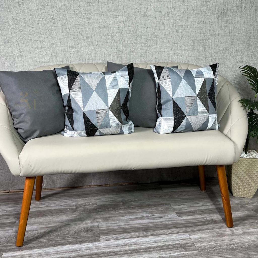 KIT c\4 ALMOFADAS COM ENCHIMENTO PARA SALA QUARTO OU SOFÁ 45X45cm em Oferta na Shopee