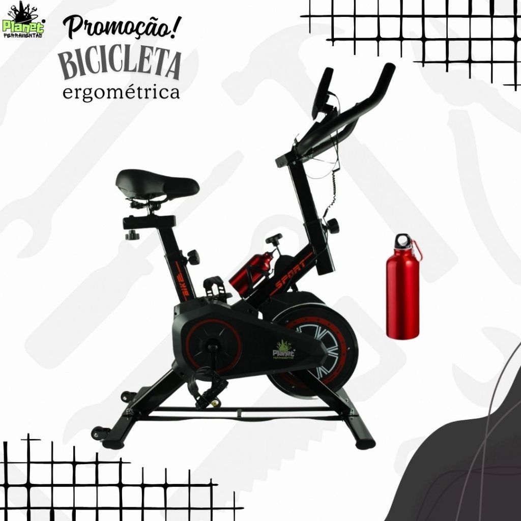 Bicicleta Spinning força mecanica Ergométrica Alta Performance