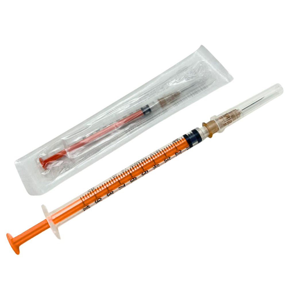 Kit 25 Seringa 1ml Luer Slip Com Agulha 13x0,45mm SR Estéril Descartável