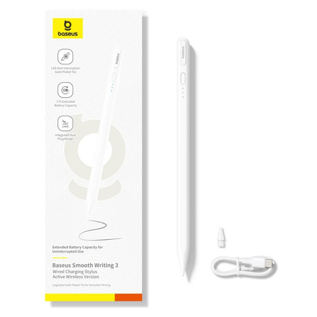 Caneta Baseus Smooth Writing 3 Active Tilt Sensitivity Version Carregamento Via Cabo Sem Bluetooth