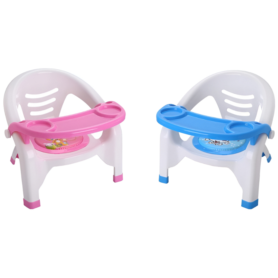 CADEIRINHA HORA DO LANCHE ROSA AZUL BABY PAIS E FILHOS REFEIÇÃO BEBÊ